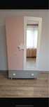 Dulap modern roz cu alb