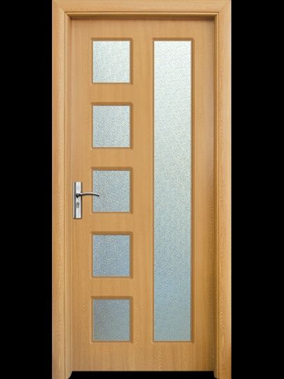 Интериорна HDF врата модел 048, цвят Светъл Дъб