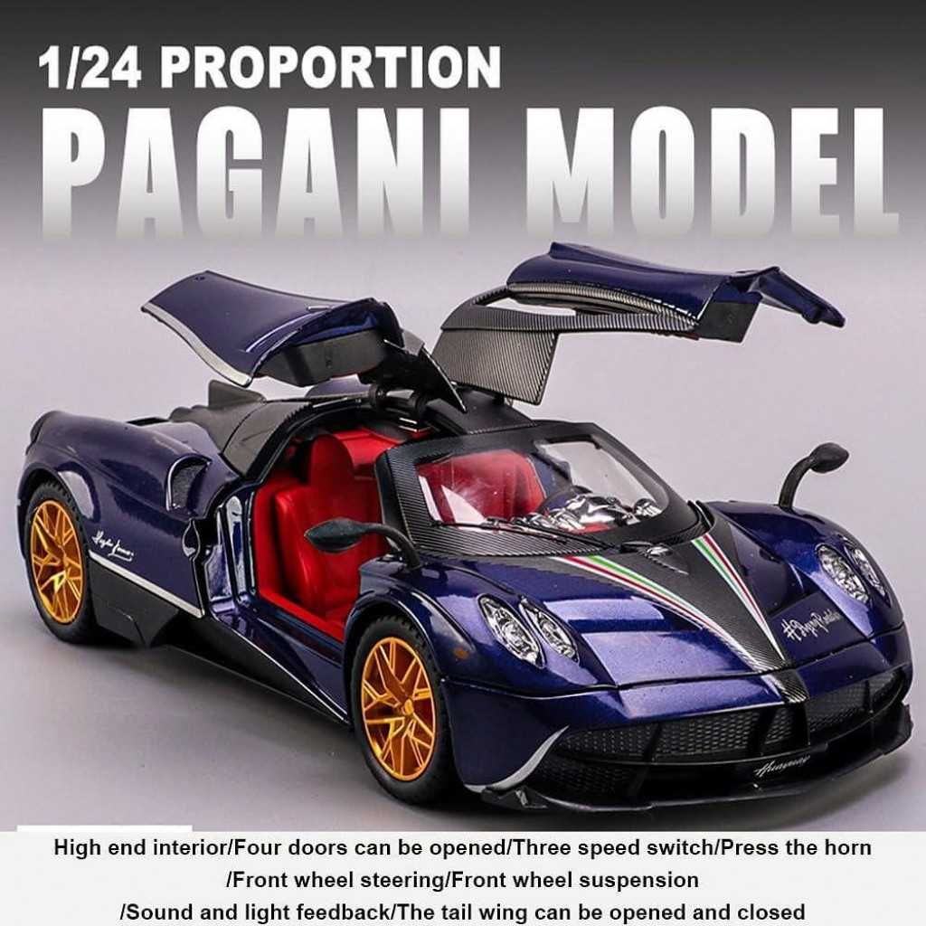 Метална количка Pagani с пушек, звук и светлина/3 ЦВЯТА