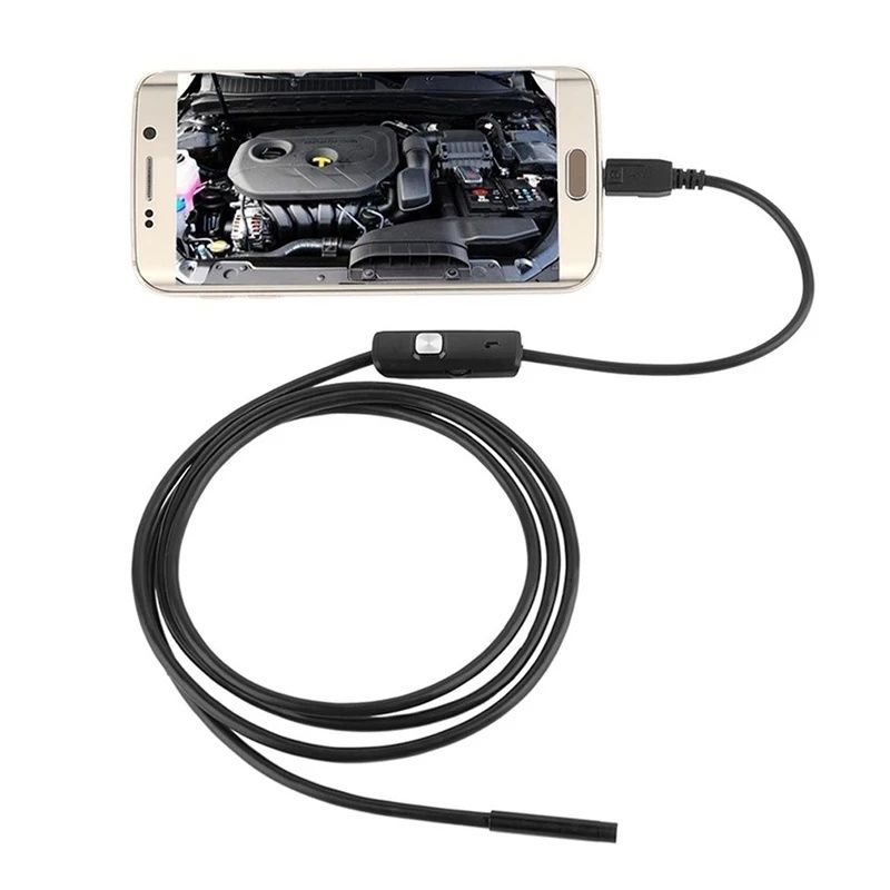 USB камера-эндоскоп, 1 и 2 м, 5.5 мм, гибкая Водонепроницаемая IP6