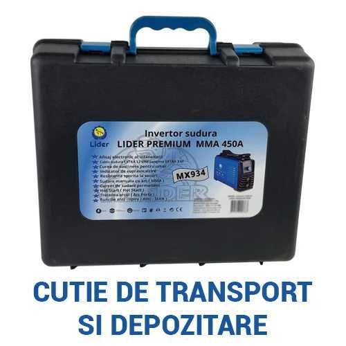 Aparat invertor sudura sudat 450A + accesorii cablu 3m valiza (MX934)