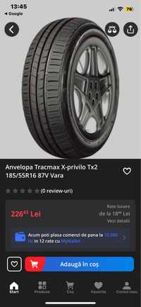 Vand Anvelope,(cauciucuri) Tracmax de Vara marimea 185/55 R16