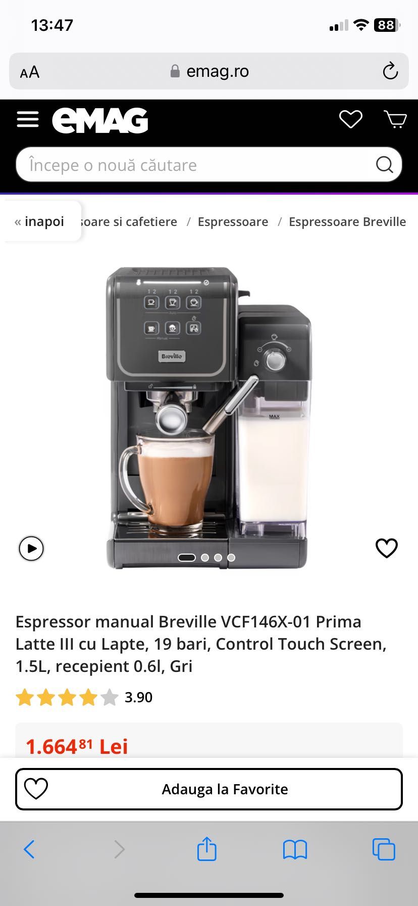 Espressor Breville Prima Latte 3