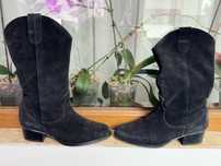 Ciocate Pieces cizme cowboy piele intoarsa
