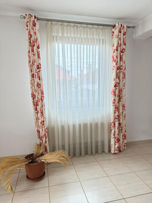 Set draperie și perdea 4 buc