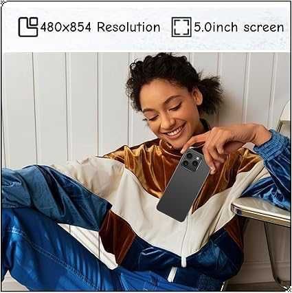 Нов евтин Отключен 4G смартфон 5" Android 10, 16GB, двойна SIM, черен