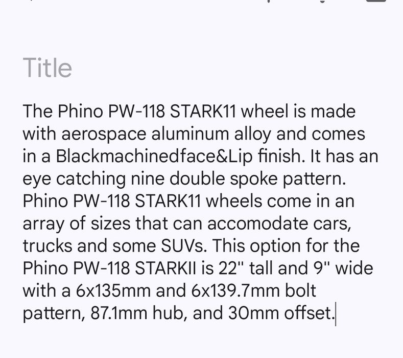 Разглобяеми джанти 22" ширина 9J