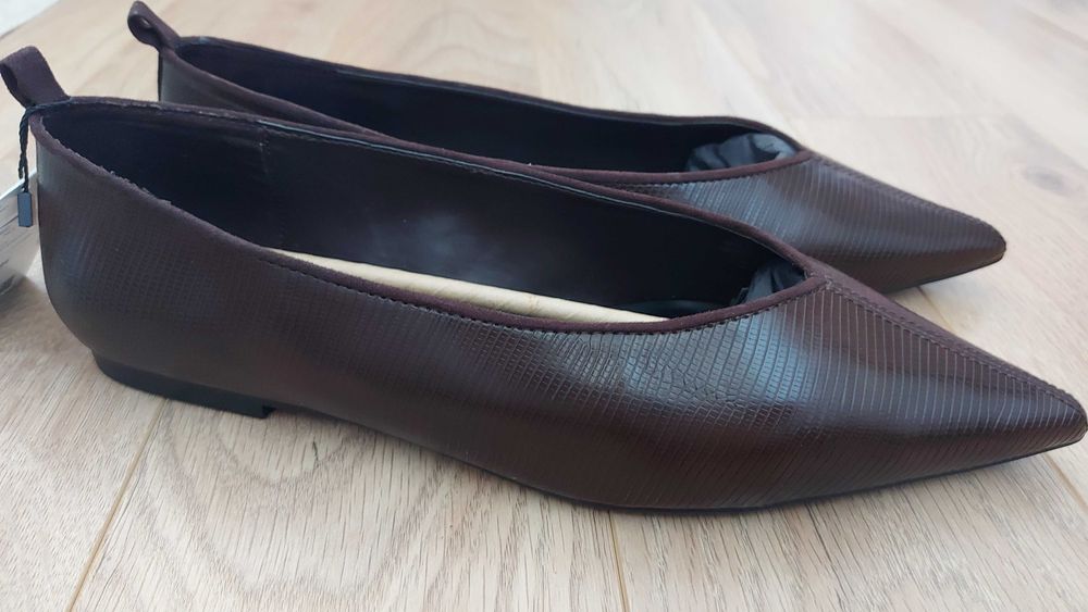 Обувки MANGO в кафяво номер 40