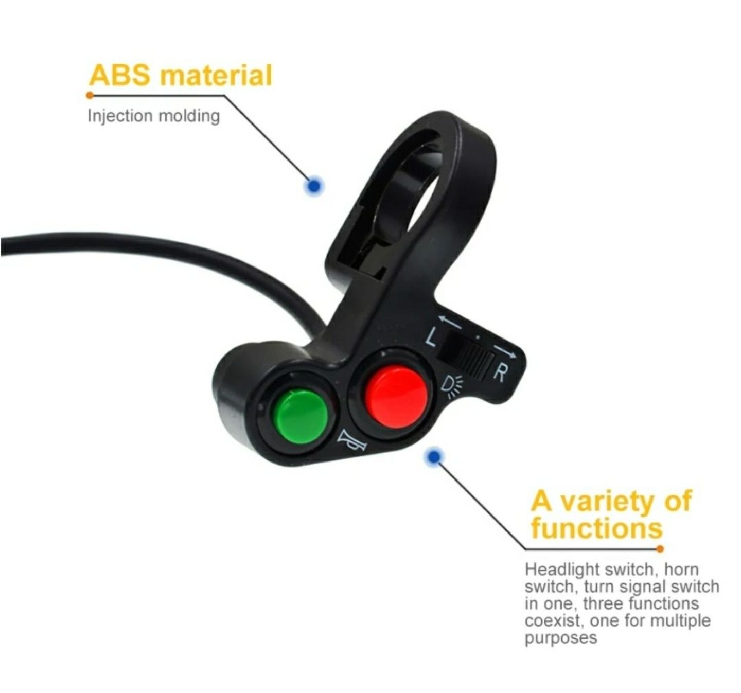 Intrerupator / comutator lumini claxon semnalizari moto atv scuter