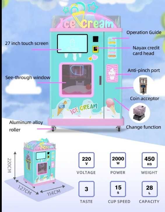 Masina Automata Inghetata-VENDING MACHINE