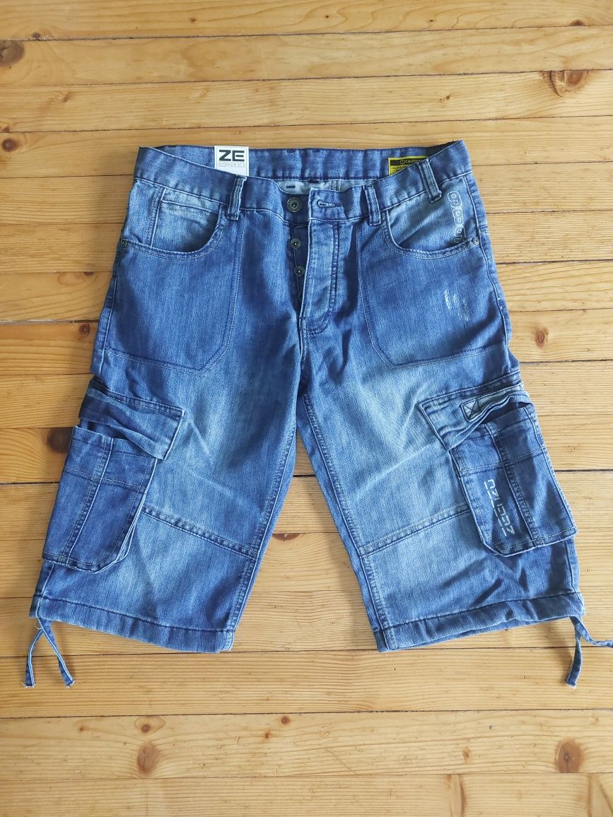 Дънкови къси гащи ENZO размер UK 34  EU 44
