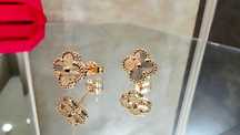 Van Cleef & Arpels VCA Rose Gold Sweet Vintage Alhambra Дамски Обеци