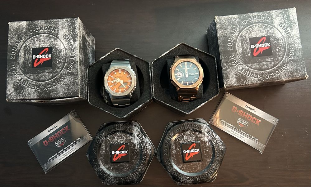 CASIO G-SHOCK GM-2110D-4A и G-Shock GM-B2100GD-5AER