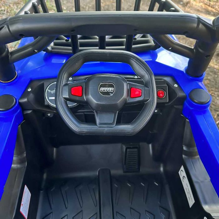 Masinuta electrica 4x4, pentru 2-4 ani,CAPE-X, 100W,12V, scaun tapitat