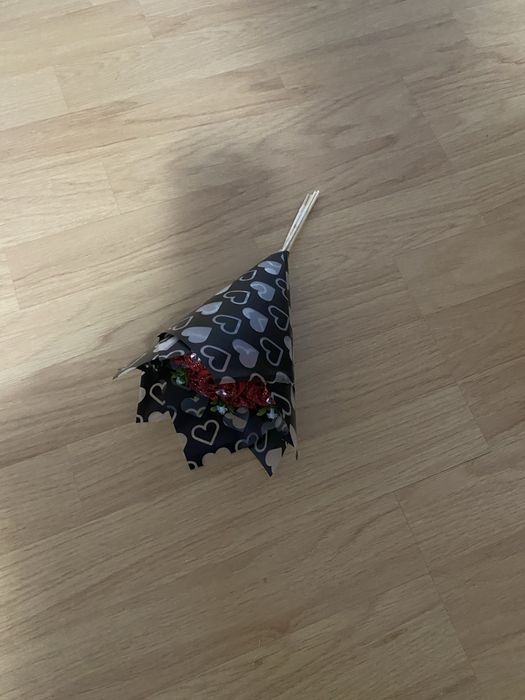 Buchete trandafiri satin handmade