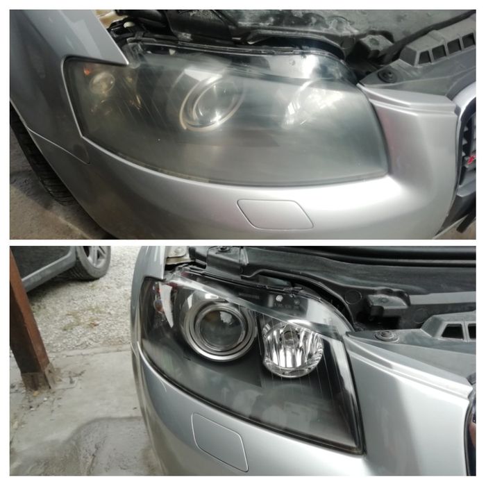 Полиране, пастиране и защита на фарове и стопове