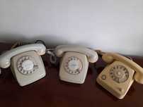Set 3 telefoane vintage cu rotiță – pentru decor / colecție