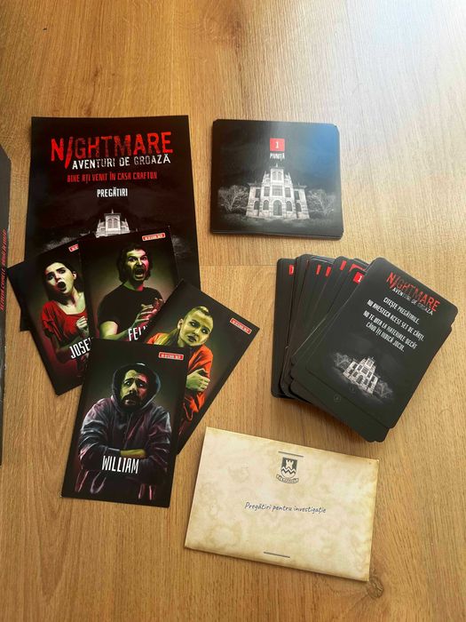 Boardgame Nightmare - Aventuri de groaza, joc societate