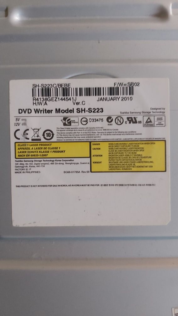 DVD Writer SH-S223 SATA