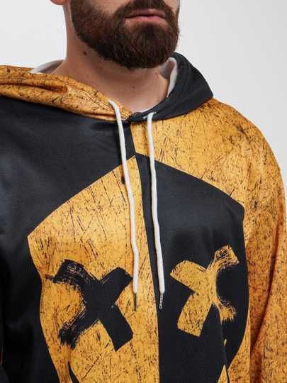 Худи с принтом, толстовка оверсайз, хит сезона.