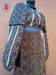 Costum popular autentic din Muscel/ie cu poala/ fota fir metalic/brau