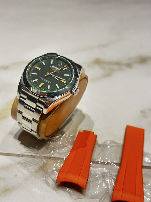 Rolex MILGAUS green sapphire