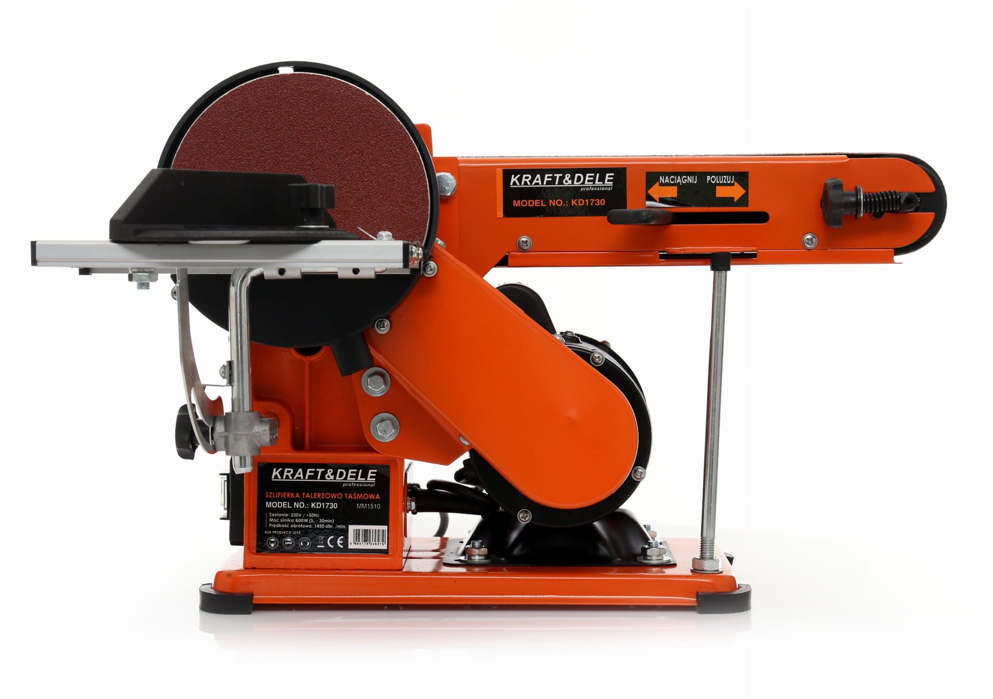 Masina de slefuit cu banda 600W , Kraft&Dele KD1730
