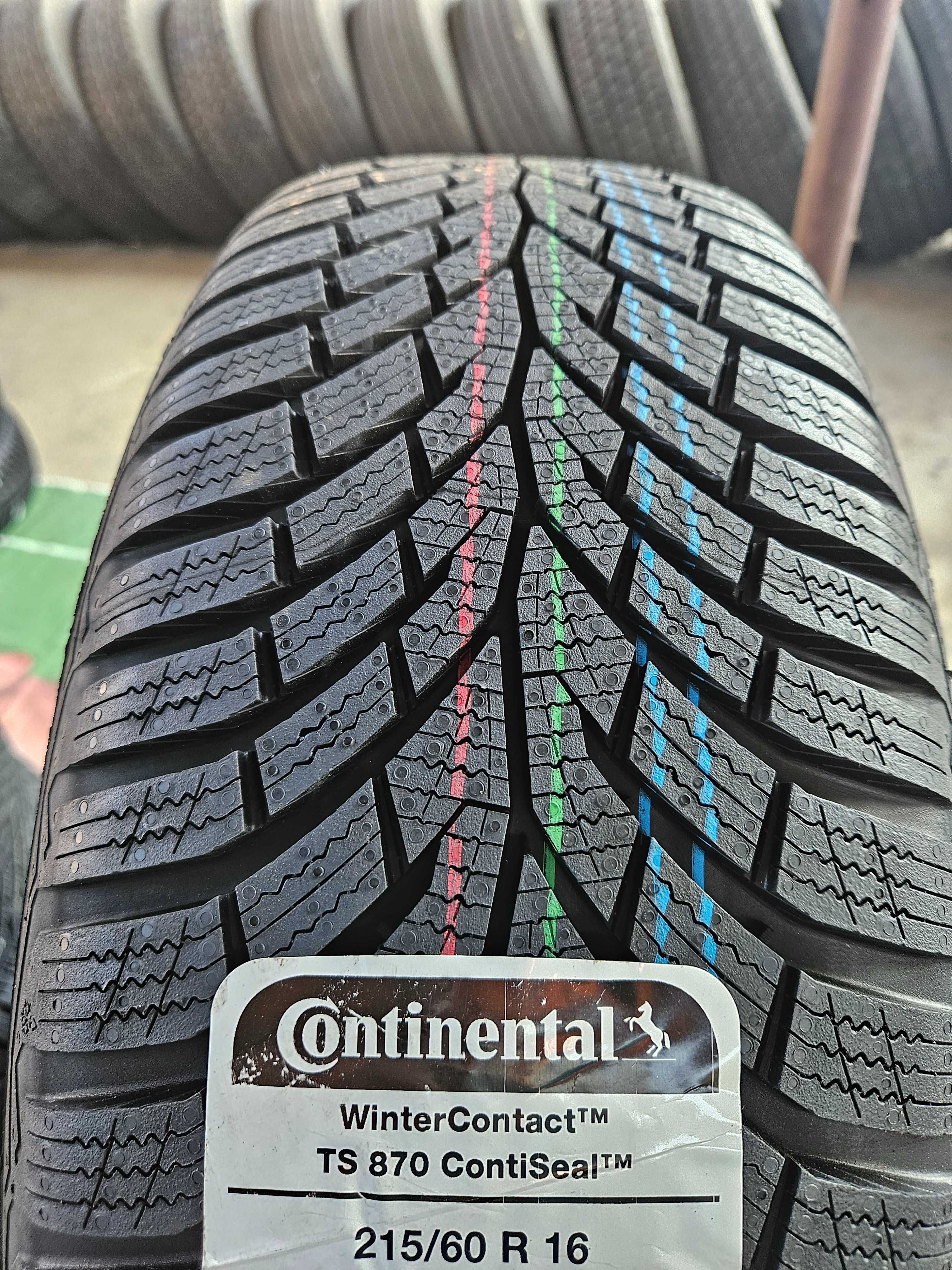 4 Нови зимни гуми 215/60R16 Continental WinterCont TS870 ContiSeal 95H