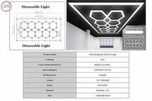 Sistem de Iluminare Plafon Hexagon / HoneyComb 3,94 x 1,86 m Lumina Ajustabila- livrare gratuita