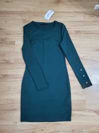 Rochie de zi verde smarald