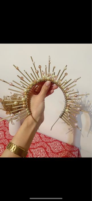 Ободок корона ручной работы