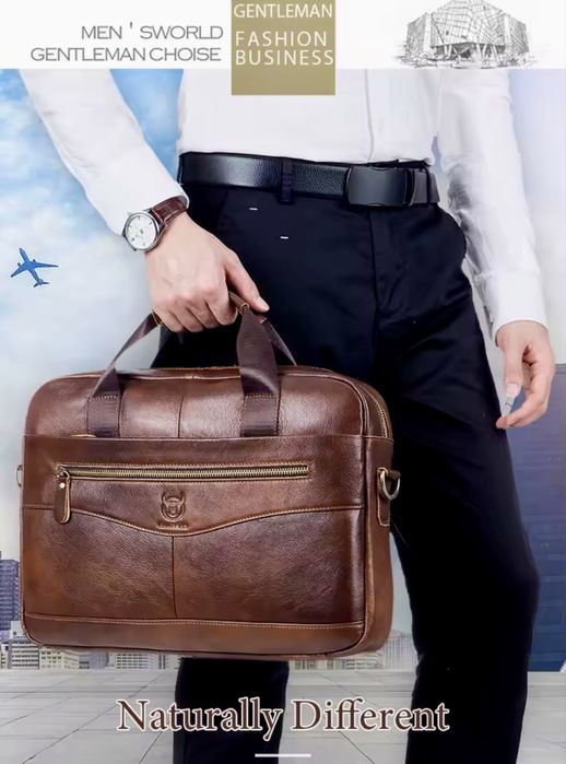 Мъжка бизнес чанта/Универсално-Елегантно куфарче за лаптоп -7%Промоция