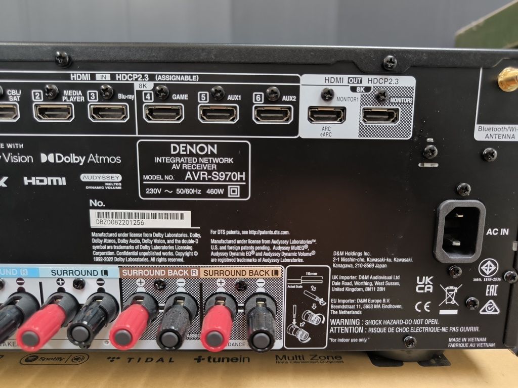denon avr S-970H  8 K ultra hd