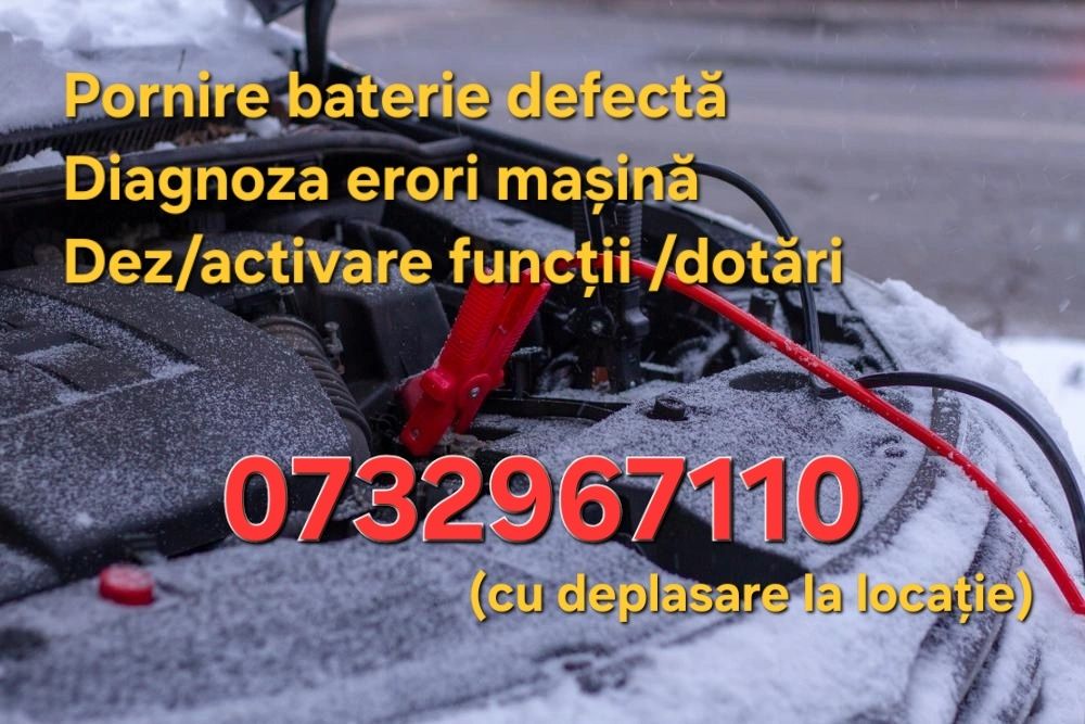 Diagnoza,tester auto,pornire baterie defecta