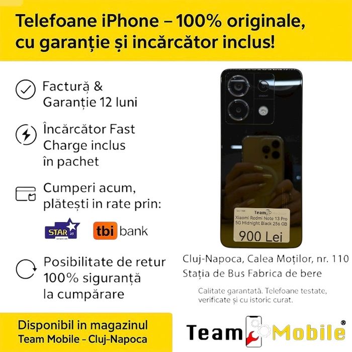 Xiaomi Redmi Note 13 Pro 5G Midnight Black 256GB