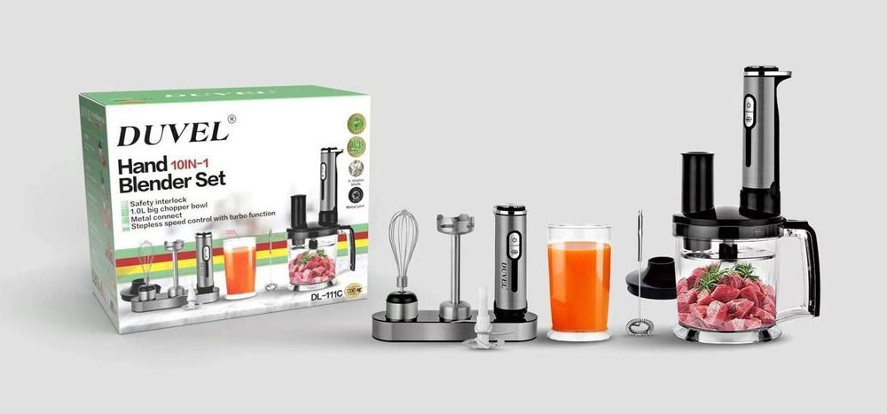 DUVEL 10 in 1 Чоппер блендр миксер Оптомга бошка нарх  Складдан сотила