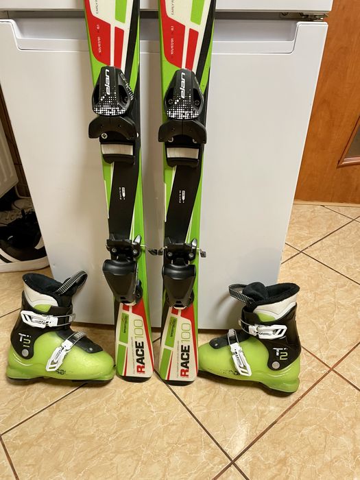 Schiuri copii 100 cm elan cu clapari set skiuri