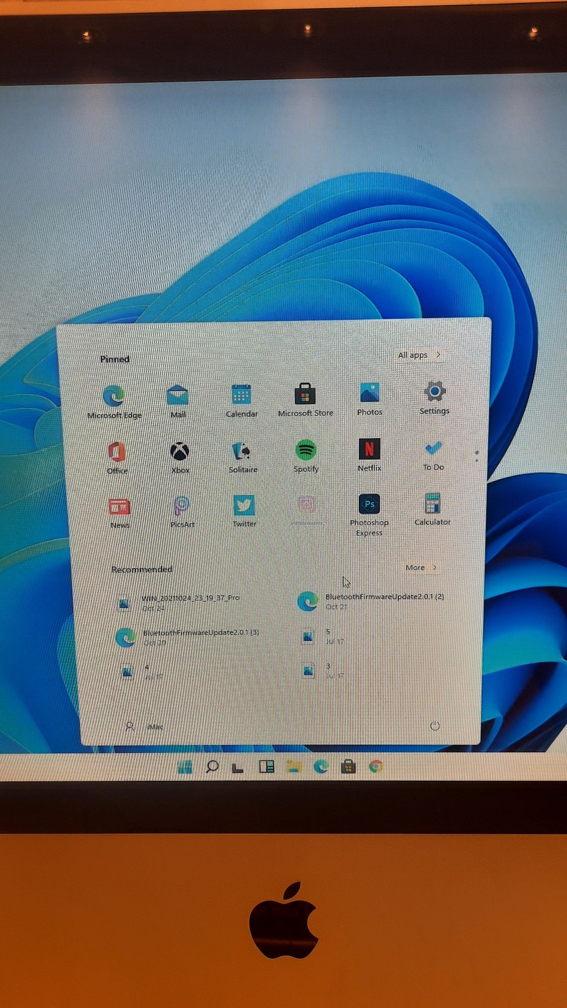 IMAC 21 с windows