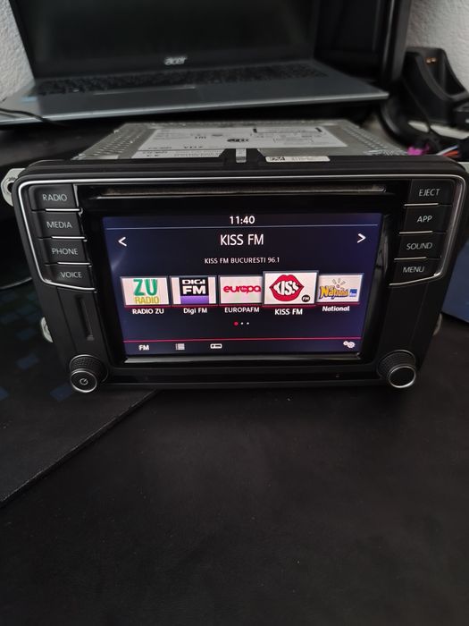 Sistem multimedia original Volkswagen MIB2 PQ cu Android Auto, CarPlay