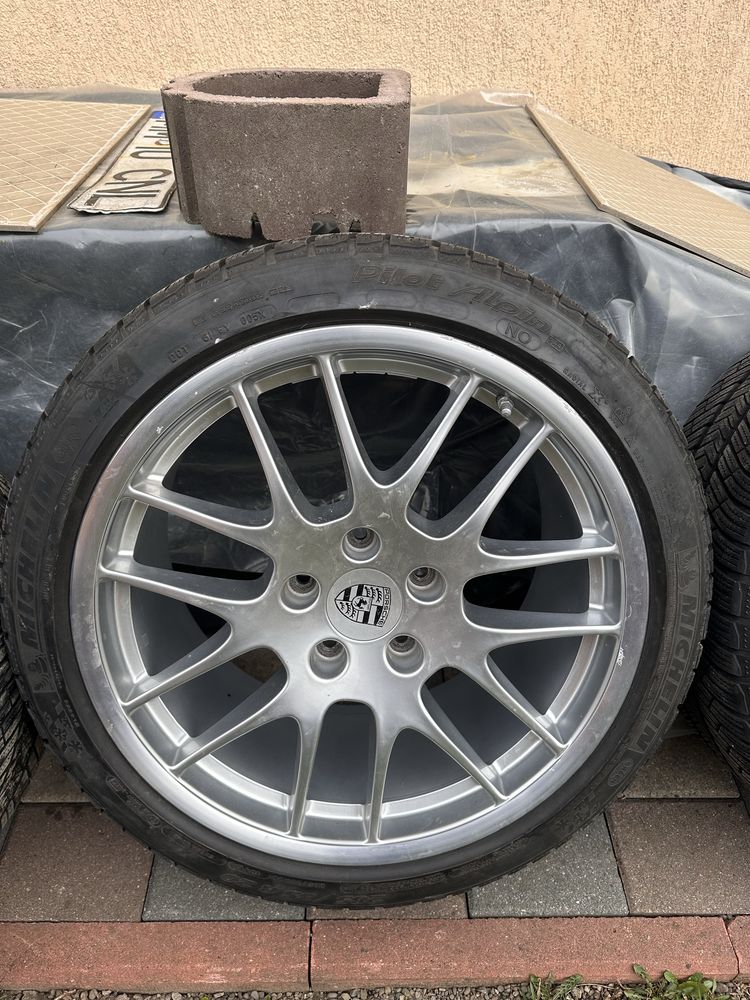 Vand jante Porsche R20 cu cauciucuri noi Michelin Pilot M+S