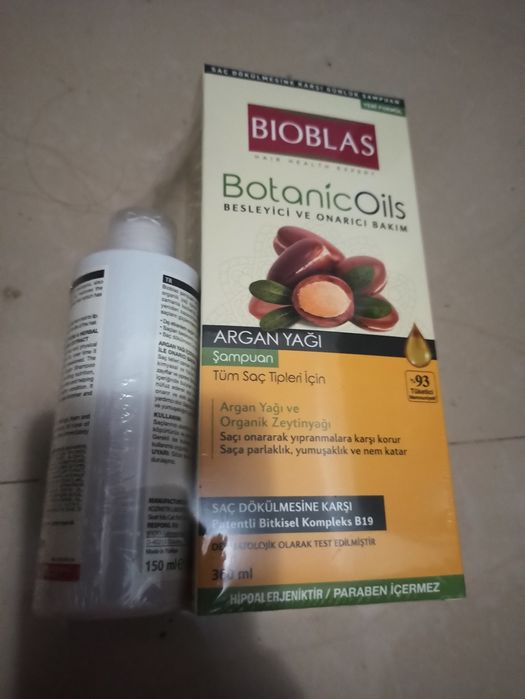 Bioblass sampon ulei de argan sau usturoi