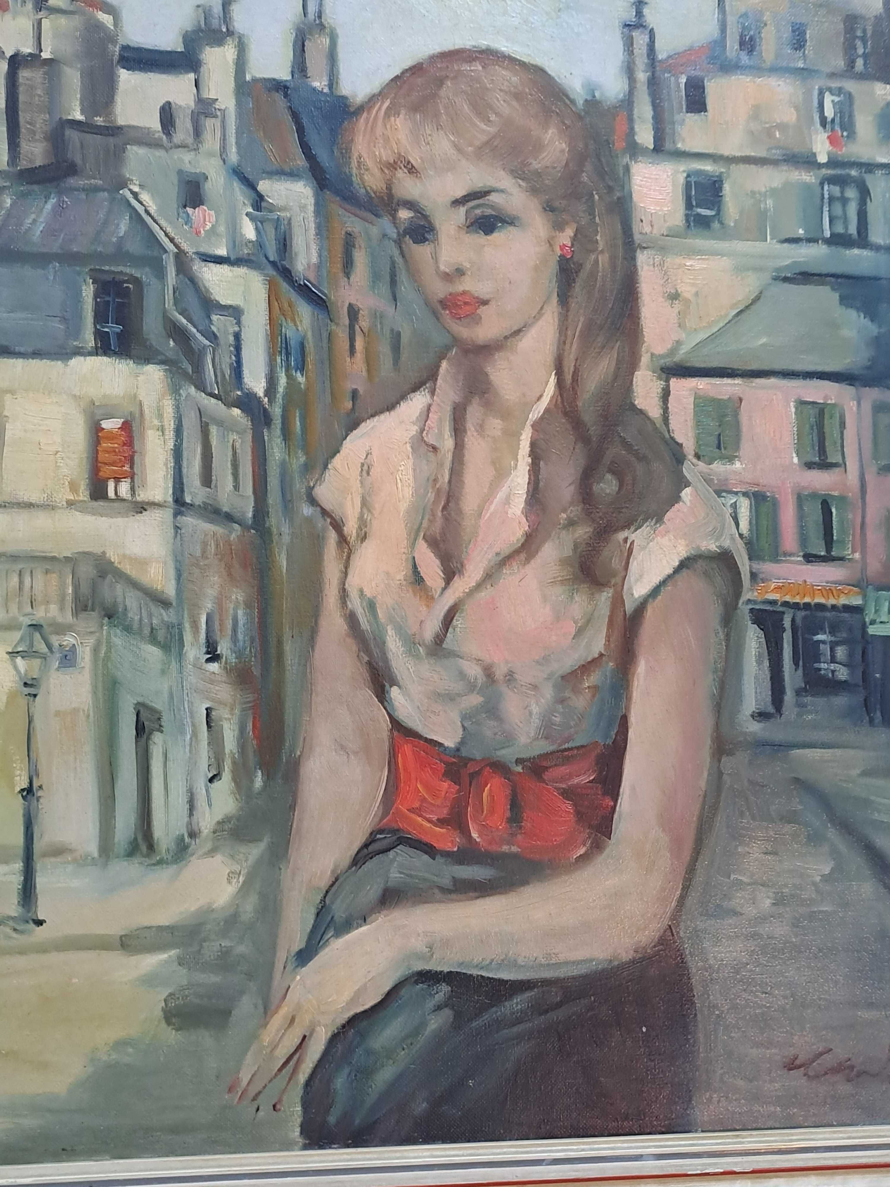 tablou pictura pe panza 57,5/67,5 cm semnat Aurel Naray