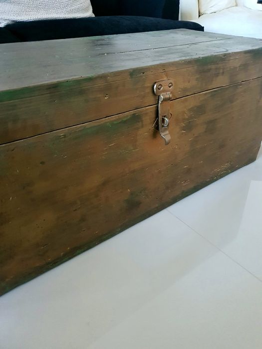 Cufăr militar antichizat/masă cafea retro