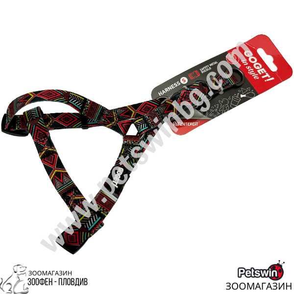 Нагръдник за Куче - XS, S, M, L - "Kaleidoscope Red" - Pet-Interest