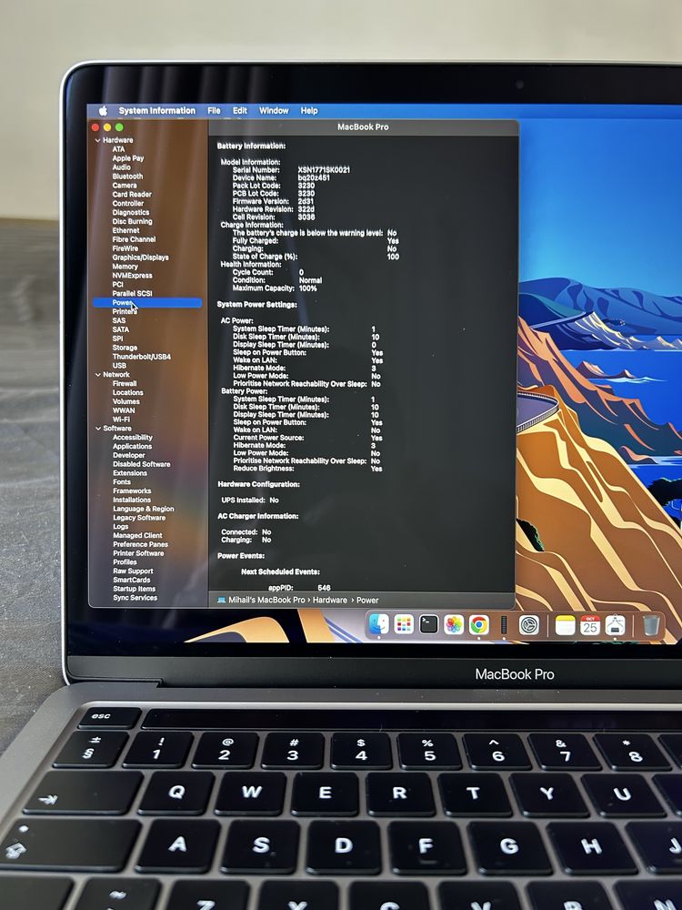 Apple MacBook Pro 13 M1 8RAM 256GB Touch Bar Space Gray