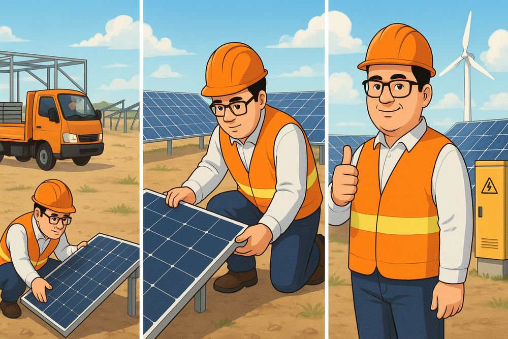 Quyosh panel urnatadigan ustalar kerak