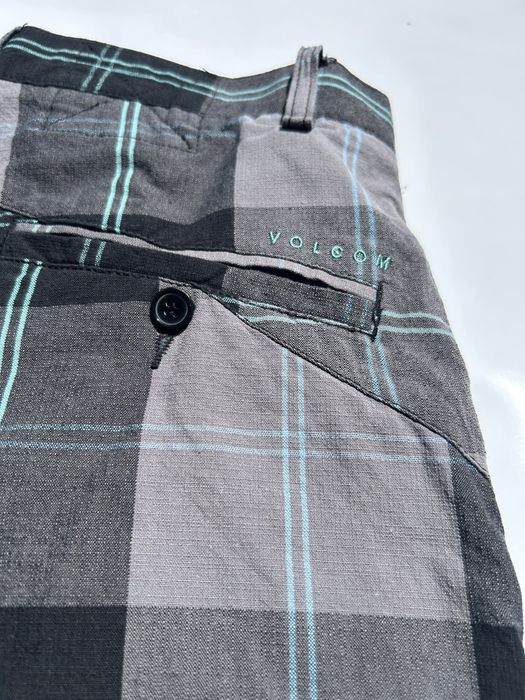 Pantaloni scurti Volcom carouri bumbac organic marime 32