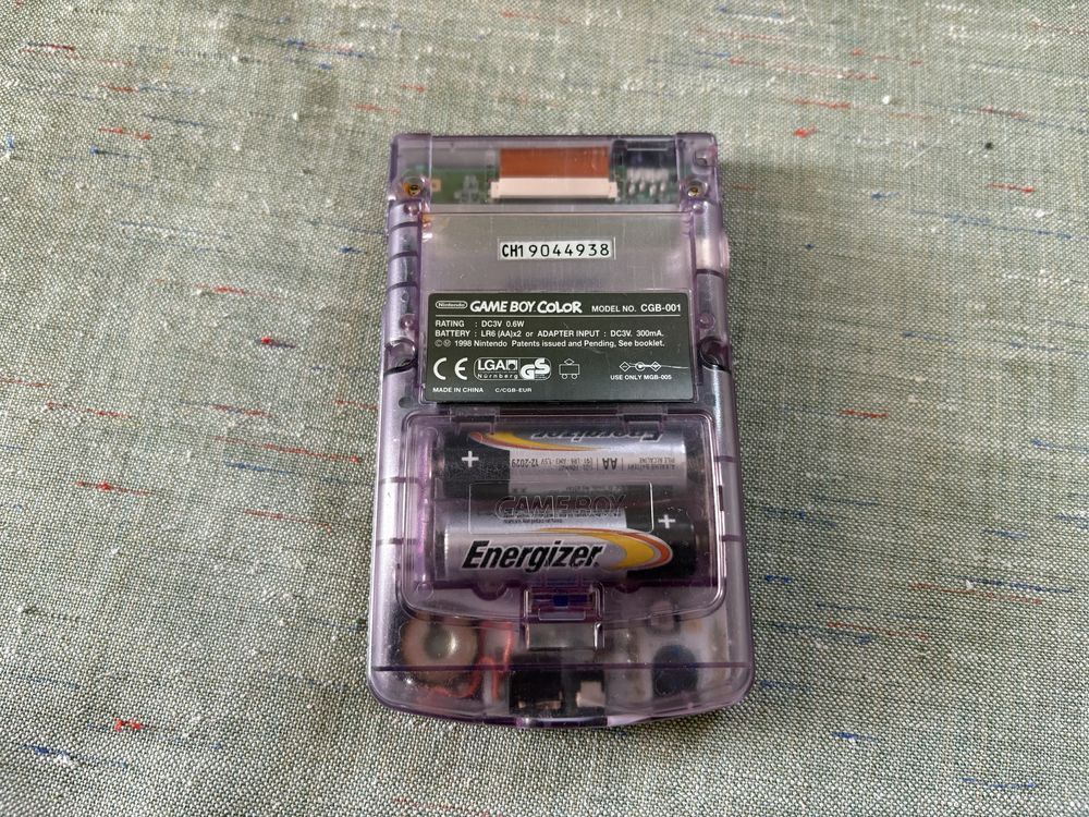 Gameboy Color Clear Purple