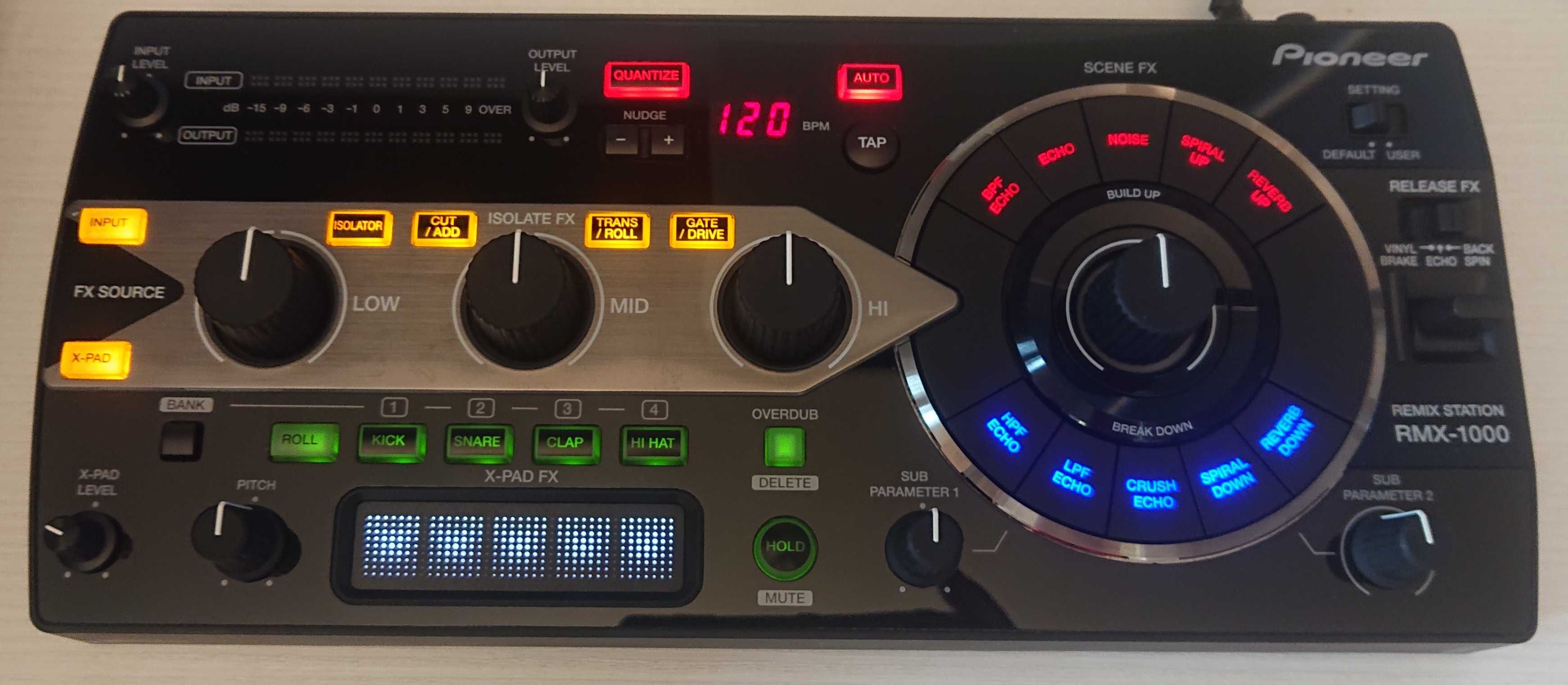 Pioneer RMX 1000 statie remixuri efector sampler