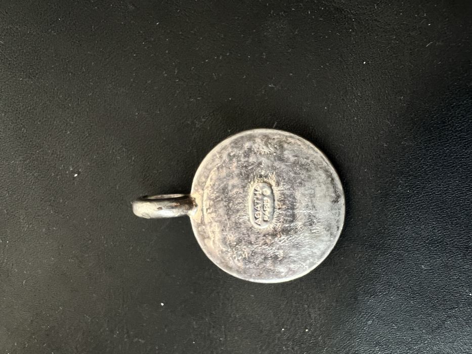 Medalion din argint AGATHA religios model deosebit